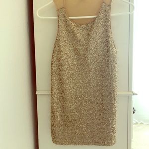 Express sequin top